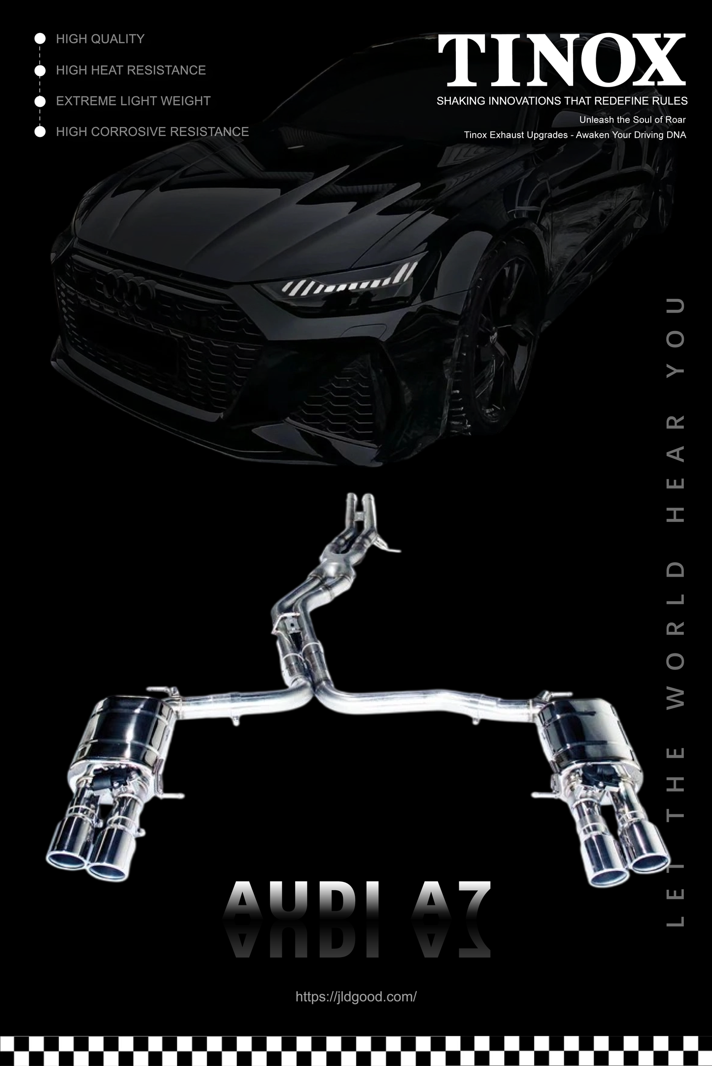 19 Audi A7 SUS 304 stainless steel