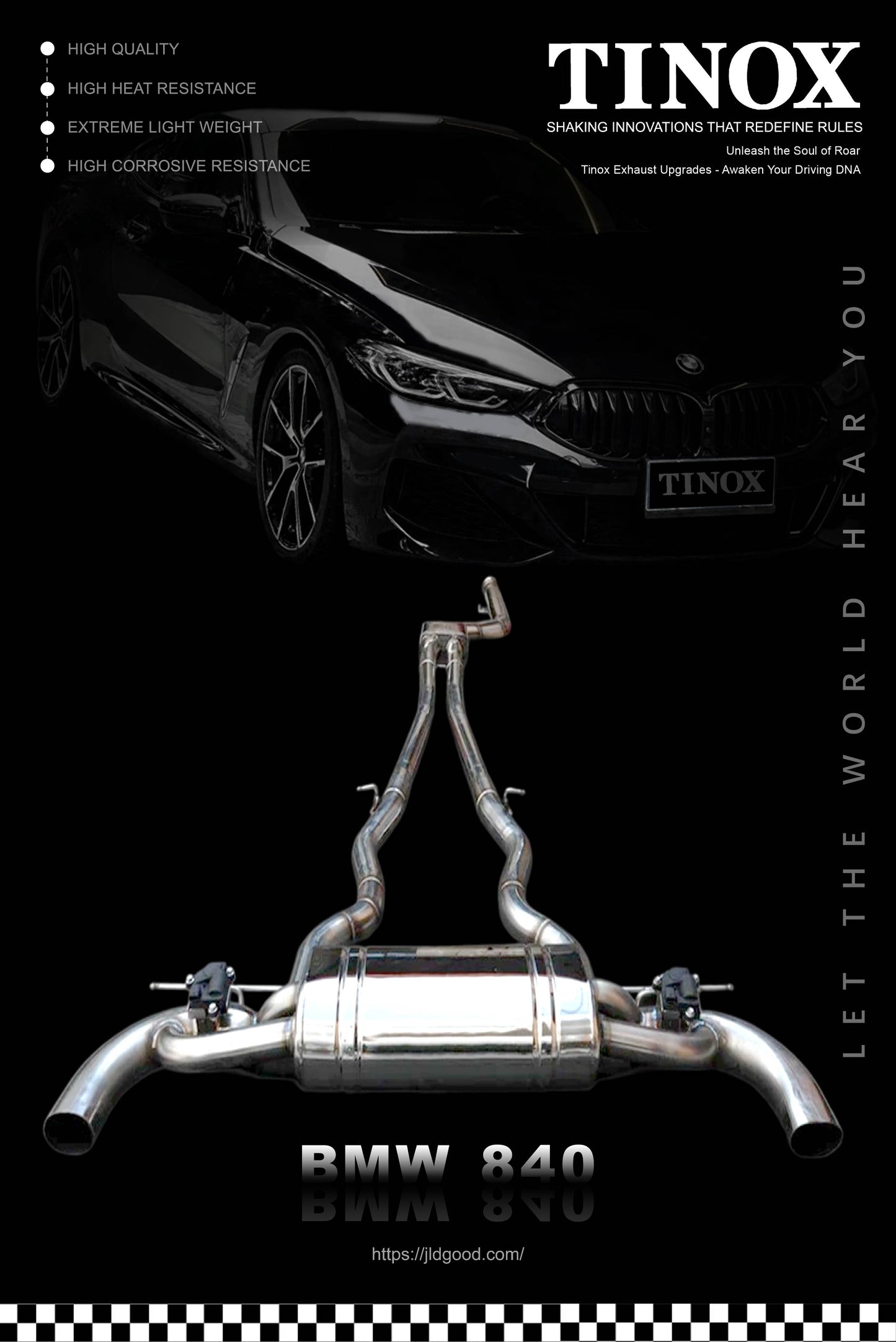 BMW 840 304 stainless steel