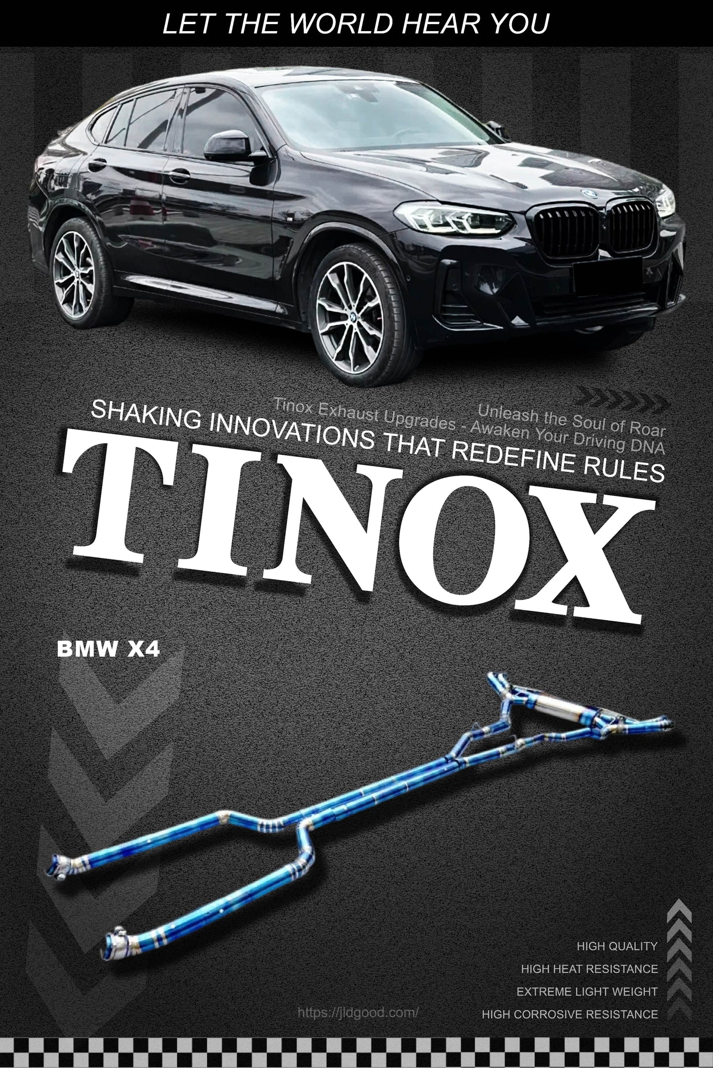 宝马X4 5 6 M60I Titanium钛合金 烤蓝