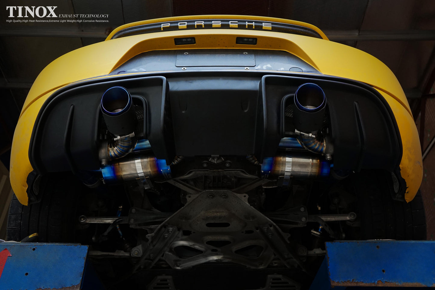 Porsche 718 Titanium Alloy Installation Diagram