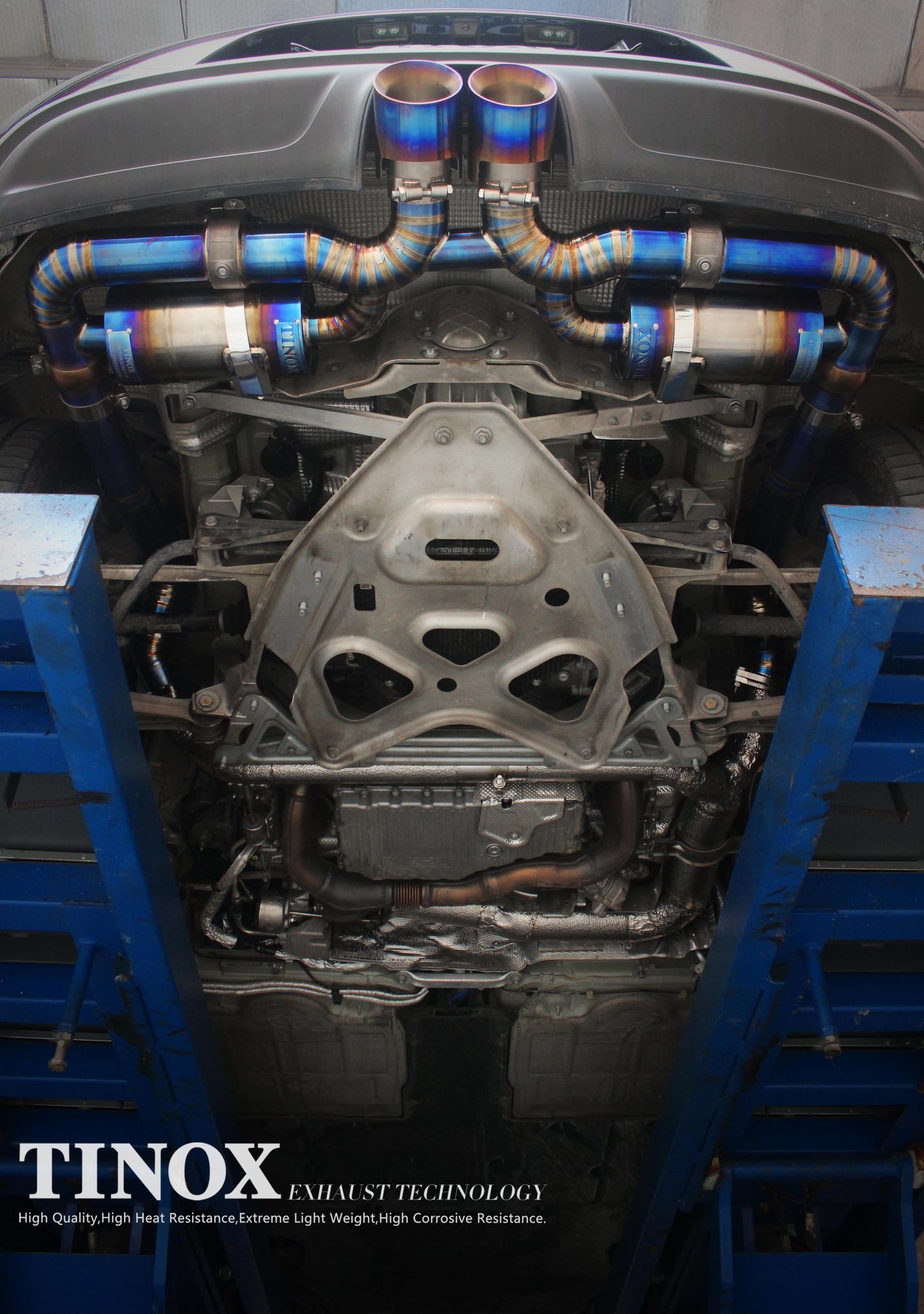 Porsche 718 Titanium Alloy Installation Diagram