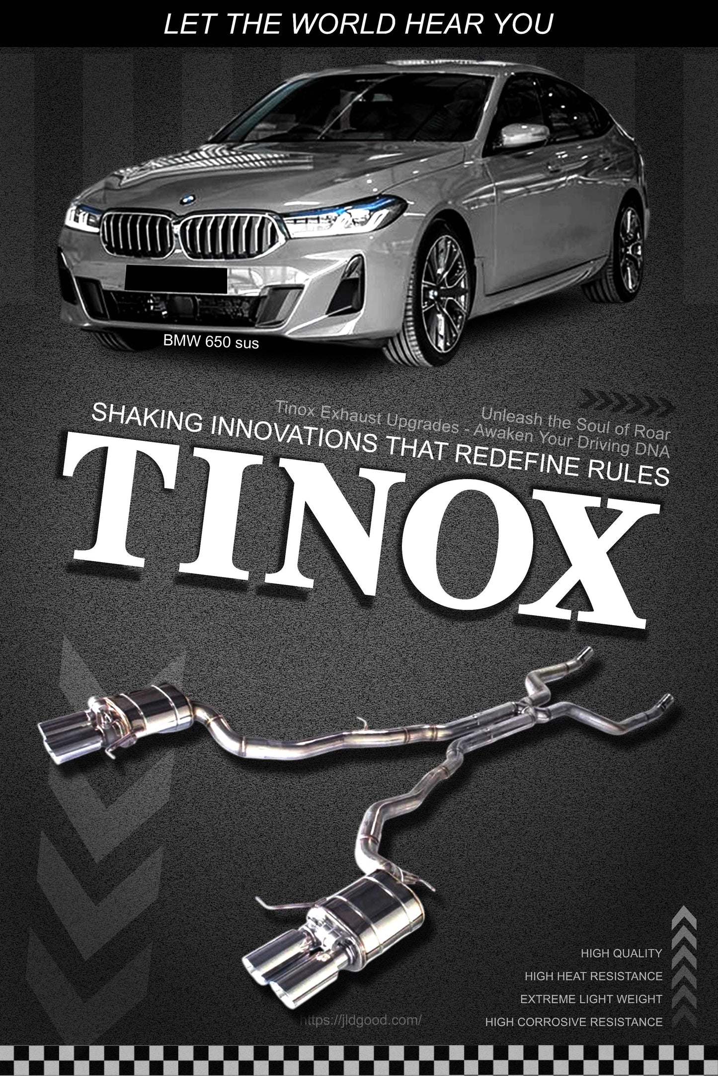 BMW 650 SUS 304 stainless steel