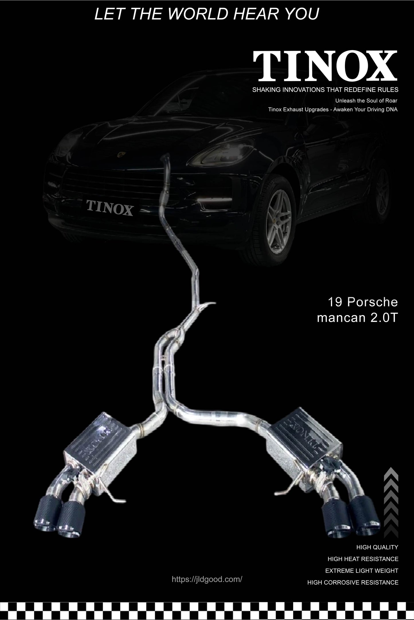 19 Porsche mancan 2.0T 304 stainless steel